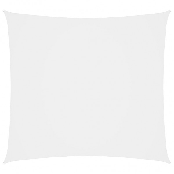 Telhado de vela quadrado de tecido branco Oxford 4x4 m D
