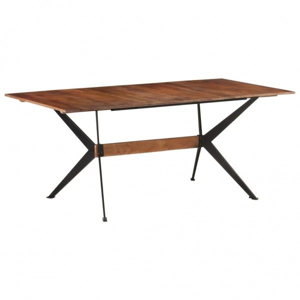 Mesa de comedor de madera maciza de mango 180x90x76 cm D