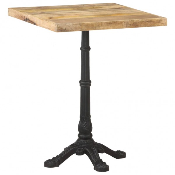 Mesa de jantar madeira de mangue áspero 60x60x77 cm D