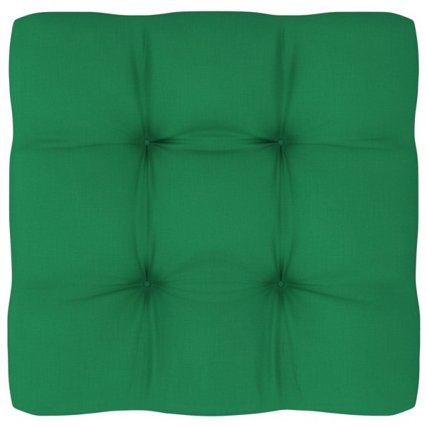 Cusco para sofá de paletes de tecido verde 50x50x12 cm D