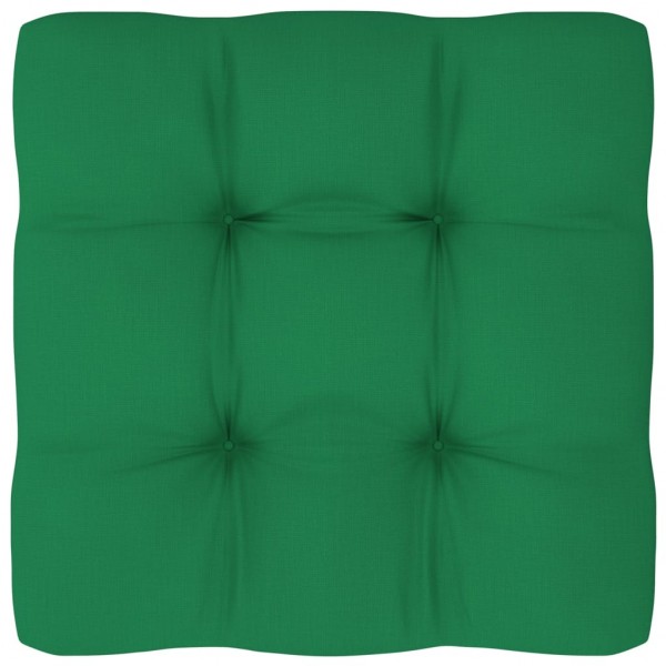Almofada para sofá de paletes verde 80x80x10 cm D