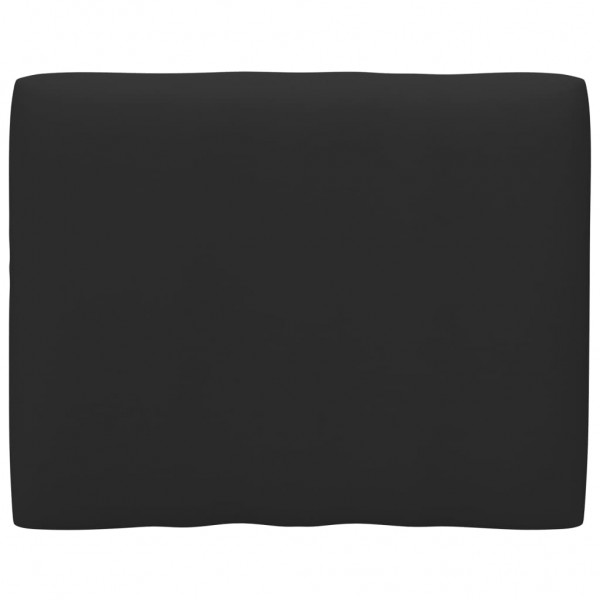 Cojín para sofá de palets de tela negro 50x40x12 cm D