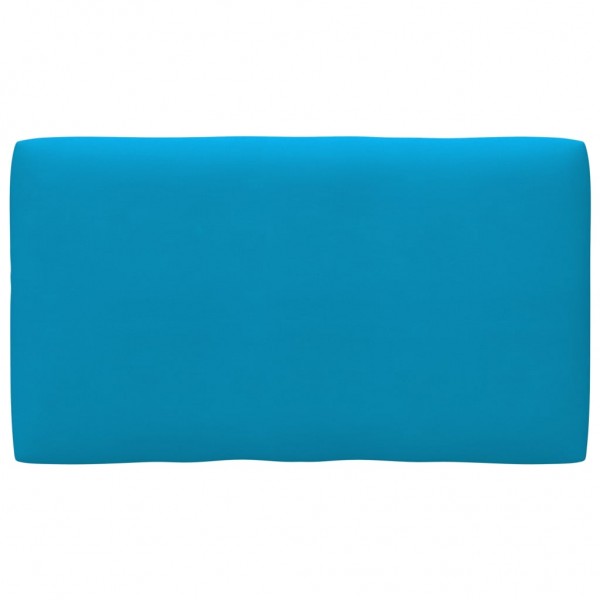 Cojín para sofá de palets de tela azul 70x40x12 cm D