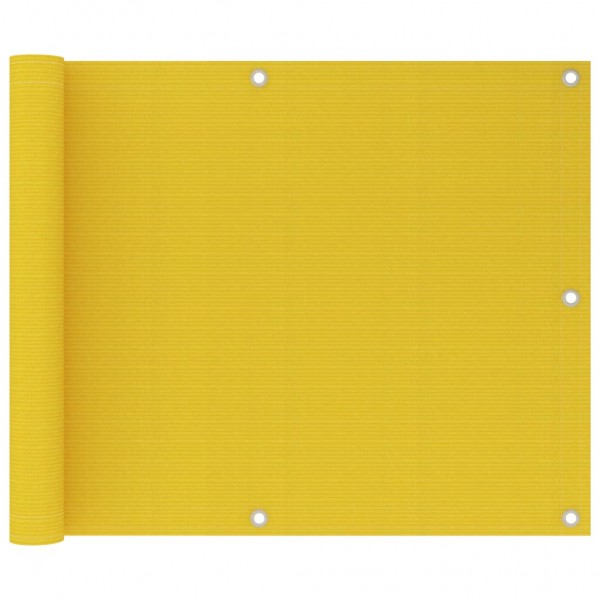 Toldo para balcão HDPE amarelo 75x600 cm D
