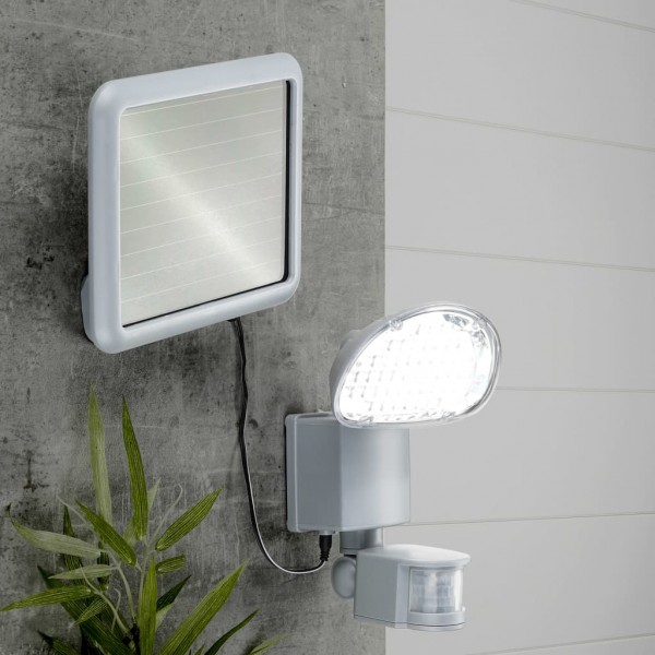 HI Lámpara solar LED de jardín con sensor de movimiento plástico D