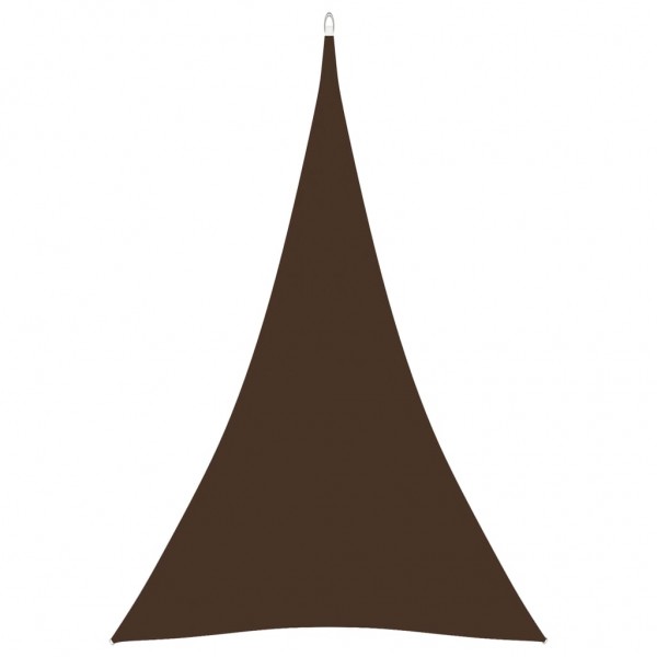 Toldo de vela triangular de tela oxford marrón 4x5x5 m D