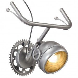 Lámpara de pared con diseño de bicicleta hierro D