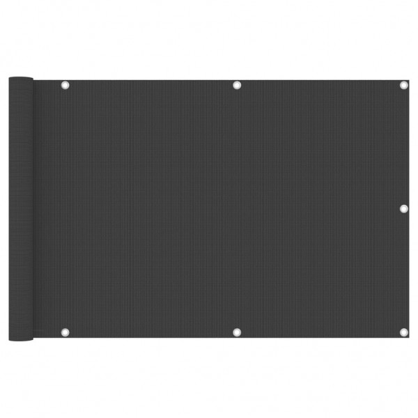 Toldo para balcão de HDPE cinza-antracita 90x300 cm D