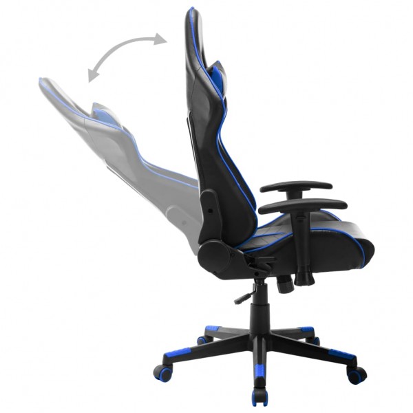Cadeira de gaming couro artificial preto e azul M 3