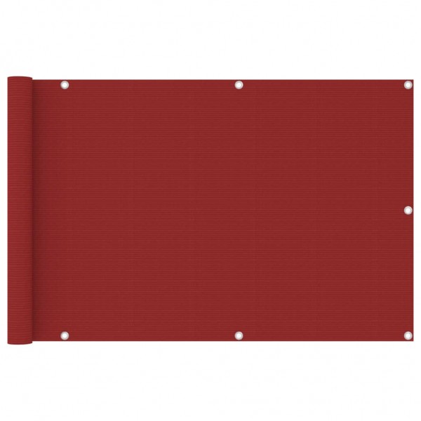 Toldo para balcão HDPE vermelho 90x400 cm D