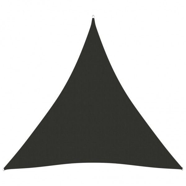 Toldo de vela triangular de tela oxford gris antracita 4x4x4 m D