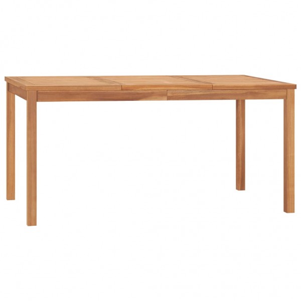 Mesa de jantar de jardim madeira maciça de teca 160x80x77 cm D