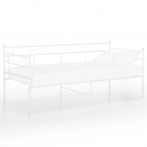 Estrutura do sofá cama de metal branco 90x200 cm D