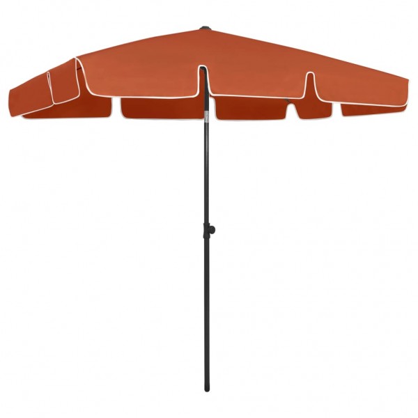 Guarda-chuva de terracota 200x125 cm D