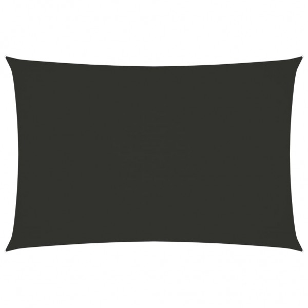 Toldo de vela rectangular de tela oxford gris antracita 2x4.5 m D