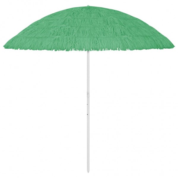Um guarda-chuva verde de praia de Havai D