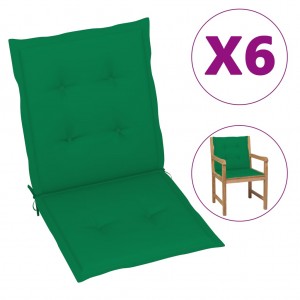 Cushion cadeira de jardim apoiado sob 6 uás tela Oxford verde D