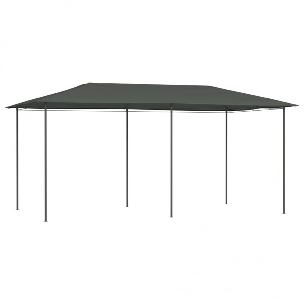 Cenador gris antracita 3x6x2.6 m 160 g/m² D