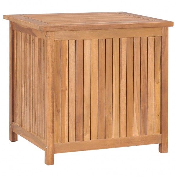 Caixa de armazenamento de jardim 60x50x58 cm madeira maciça de teca D