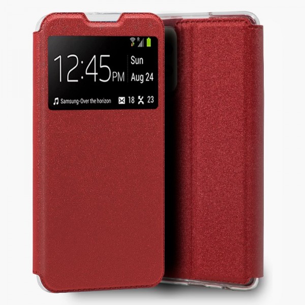 Fundação COOL Capa de Flip para Samsung A725 Galaxy A72 Lise vermelho D