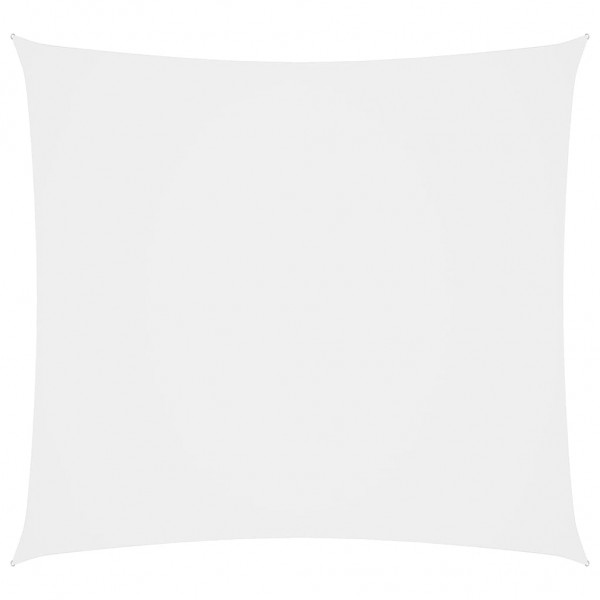 Telhado de vela quadrado de tecido branco oxford 2,5x2,5 m D