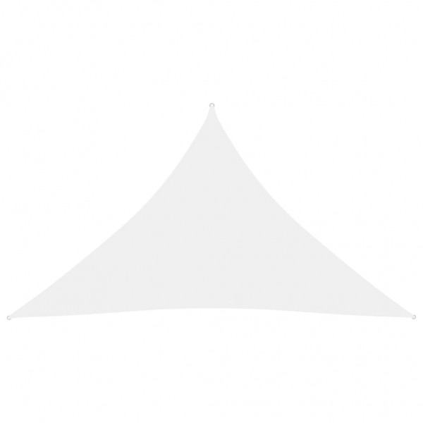 Toldo de vela triangular de tela oxford blanco 5x5x6 m D