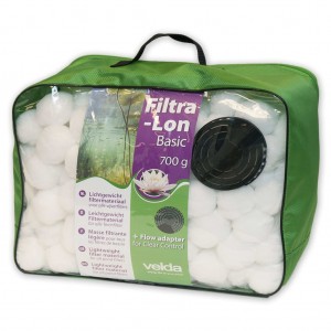 Velda Material filtrante para piscinas Filtra-Lon Basic 700 g branco D