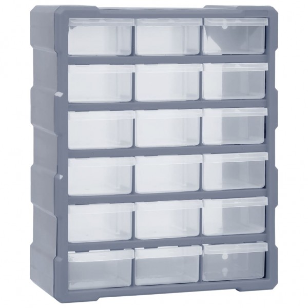 Organizador multicajones com 18 caixotes intermediários 38x16x47 cm D