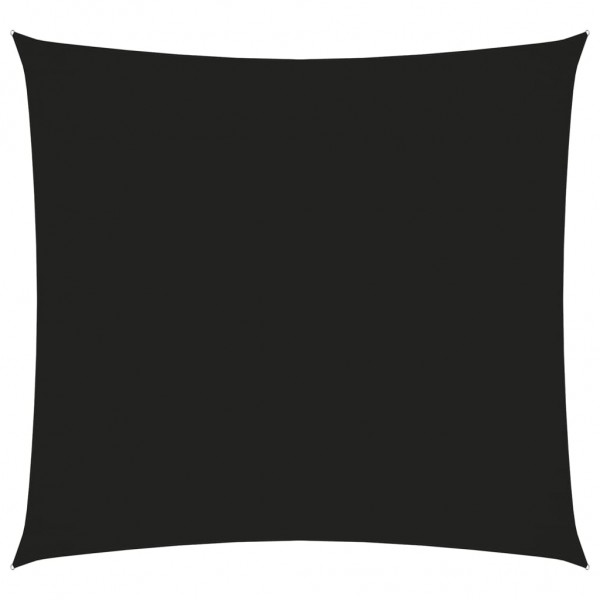 Telhado de vela quadrado de tecido preto oxford 5x5 m D