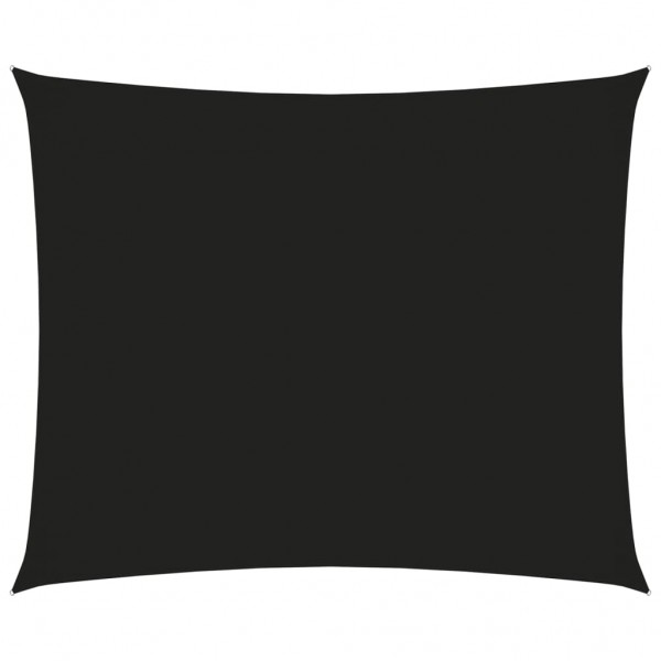 Toldo de vela rectangular tela oxford negro 3.5x4.5 m D