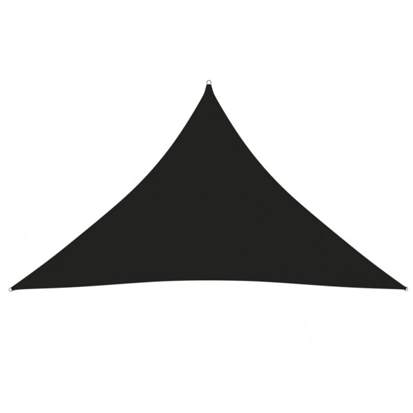 Telhado de vela triangular de tecido preto oxford 5x5x6 m D