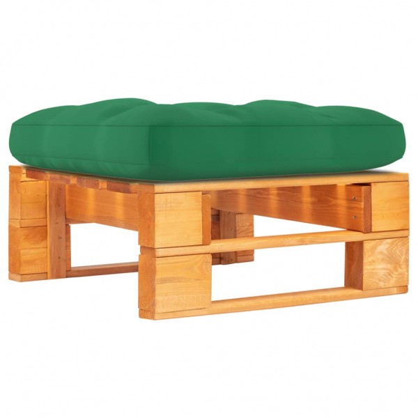 Otomana de palets de jardín marrón miel madera pino impregnada Otomana de palets de jardín marrón miel madera pino impregnada D