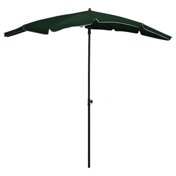 Guarda-chuva de jardim com pau verde 200x130 cm D