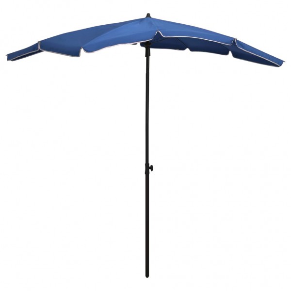 Guarda-chuva de jardim com pau azul-azul 200x130 cm D