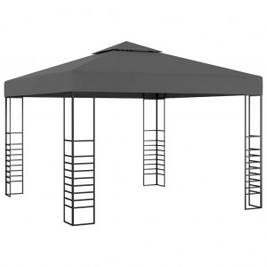 Carpa anthracite cinza de jardim 3x3 m D