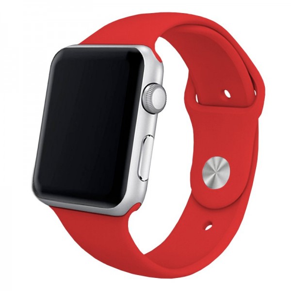 Cintura COOL para Apple Watch Series 1 / 2 / 3 / 4 / 5 / 6 / SE (38 / 40 mm) Borracha vermelha D