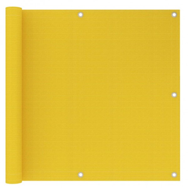 Toldo para balcão HDPE amarelo 90x500 cm D