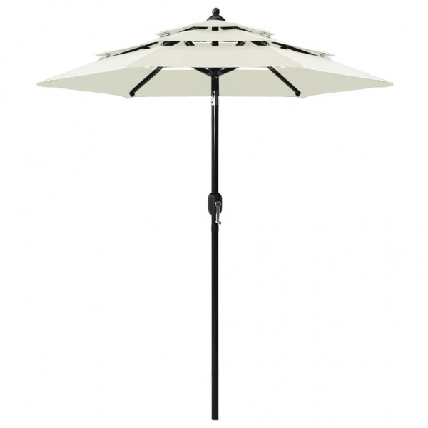 Um guarda-chuva de 3 níveis com poste de alumínio D