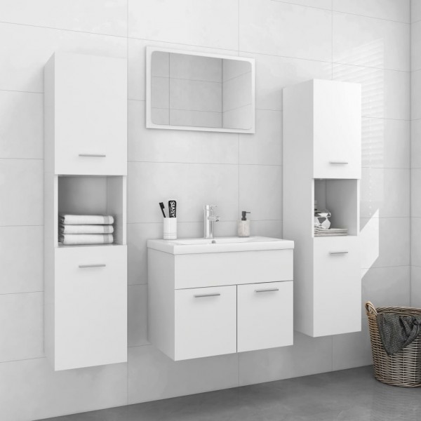 Conjunto de muebles de baño aglomerado blanco D