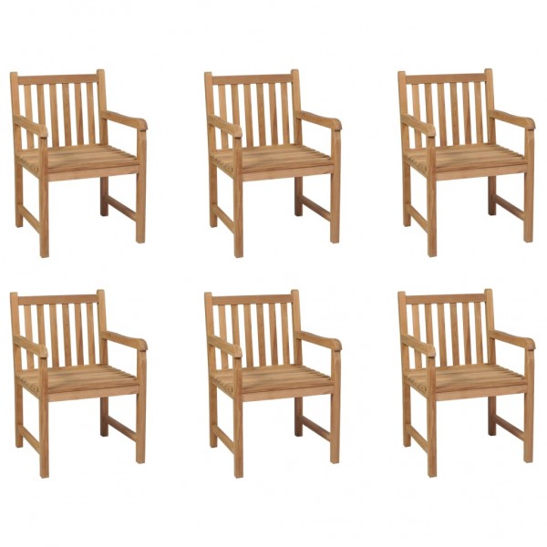 Cadeiras de jardim 6 unidades D