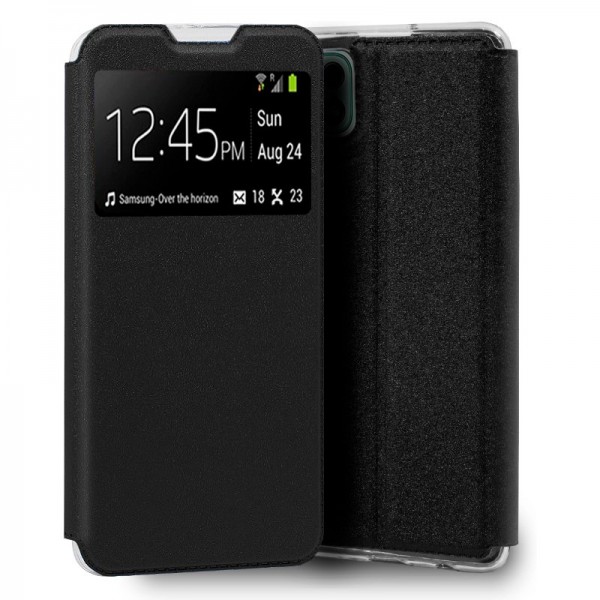 Funda COOL Flip Cover para Samsung A226 Galaxy A22 5G Liso Negro D