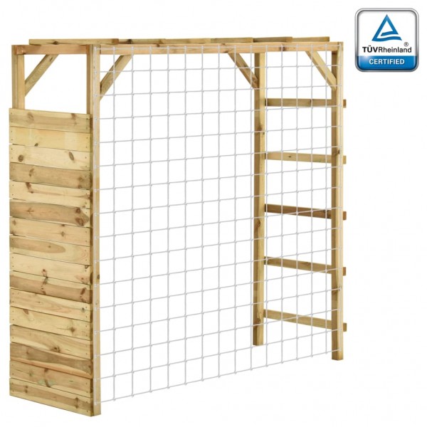 Estructura escalar portería de fútbol madera pino 170x60x170 cm D