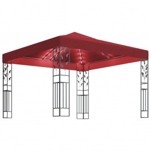 Sala de jantar com LED 3x3 m vermelho-vermelho D