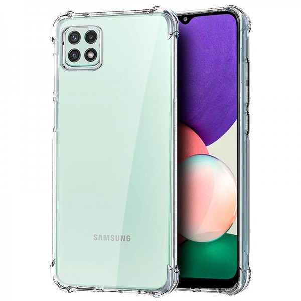Funda Samsung Galaxy A22 5G Silicona transparente esquinas reforzadas