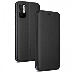 Fundação COOL Capa de Flip para Xiaomi Redmi Note 10 5G / Pocophone M3 Pro 5G Elegância Preto D