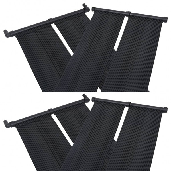 Panel calentador solar para piscinas 4 unidades 80x310 cm D