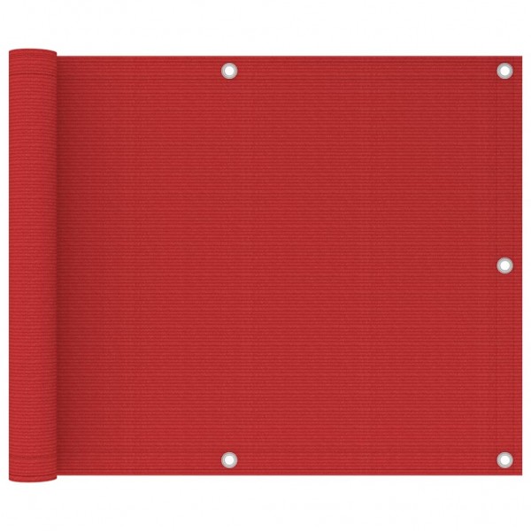 Toldo para balcão HDPE vermelho 75x300 cm D