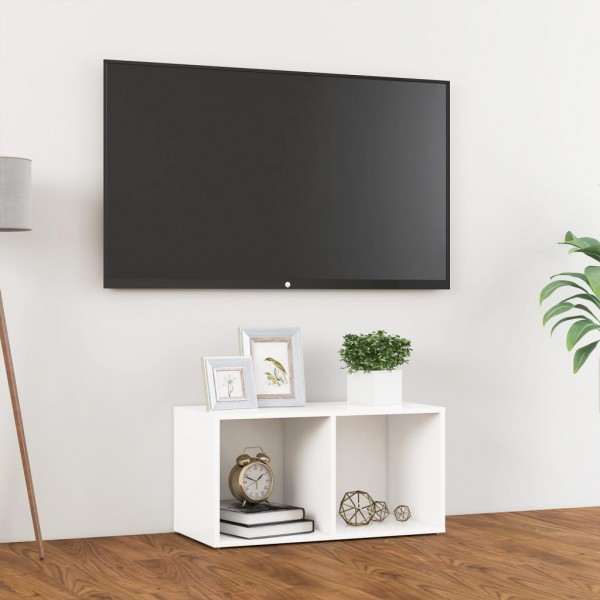 Mobiliário de televisão de madeira branco 72x35x36,5 cm D