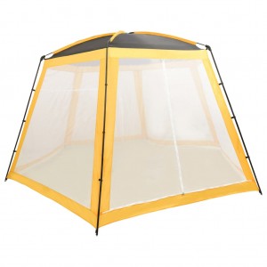 Carpa para piscina de tela amarilla 500x433x250 cm D