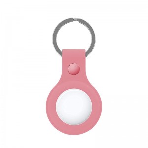 Chave do protetor COOL Compatível com AirTag rosa Silicone D